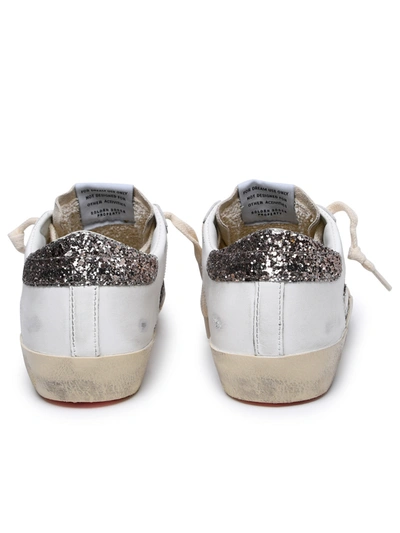 Shop Golden Goose Woman  'super-star' White Leather Sneakers