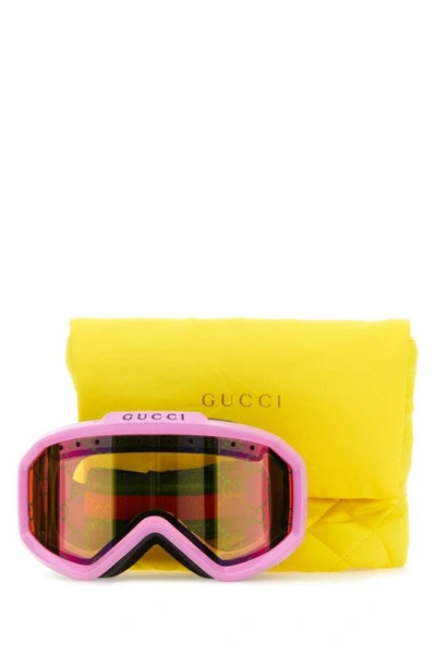 Shop Gucci Man Pink Acetate Snow Mask