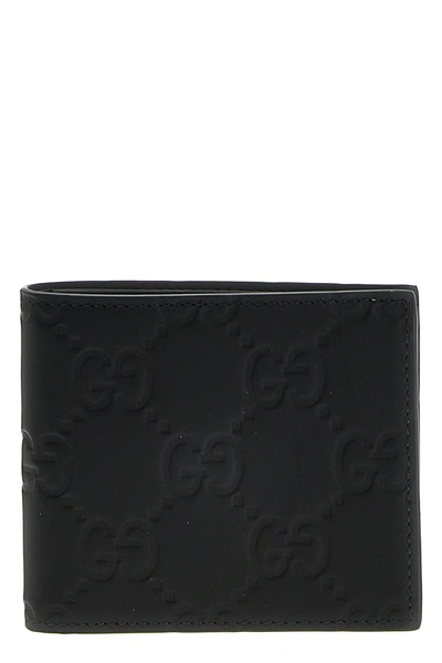 Shop Gucci Men 'gg' Wallet In Black