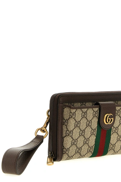 Shop Gucci Men 'ophidia' Wallet In Brown