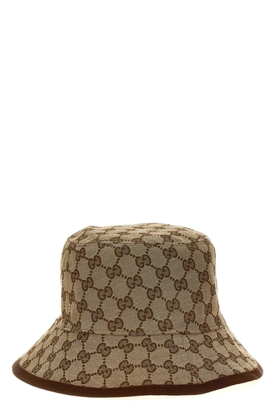 Shop Gucci Women 'arnaud Bob' Reversible Bucket Hat In Cream