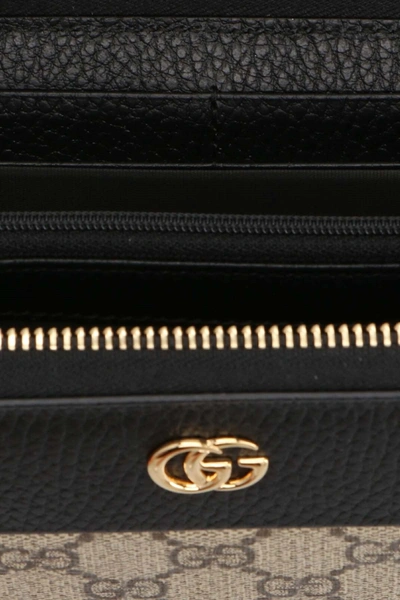 Shop Gucci Women 'gg Marmont' Wallet In Black