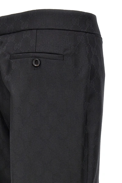 Shop Gucci Women 'gg' Pants In Black