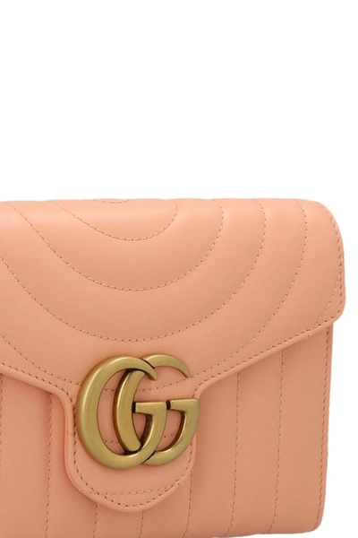 Shop Gucci Women 'marmont 2.0' Clutch Bag In Pink