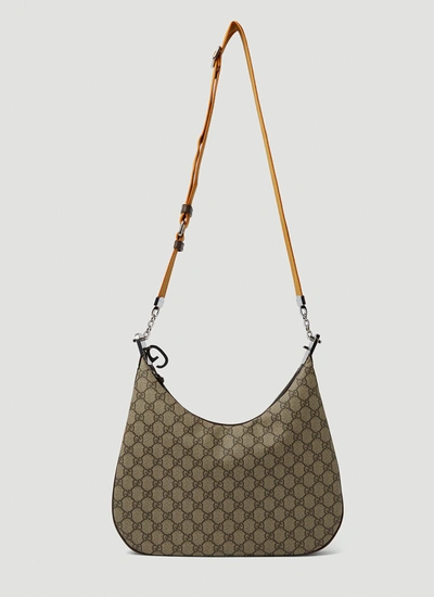 Shop Gucci Women Attache Multi Strap Shoulder Bag In Brown
