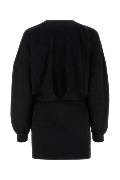 Shop Isabel Marant Étoile Isabel Marant Etoile Woman Black Cotton Samuela Mini Dress