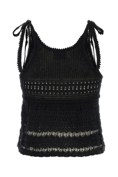 Shop Isabel Marant Étoile Isabel Marant Etoile Woman Black Crochet Jilma Top