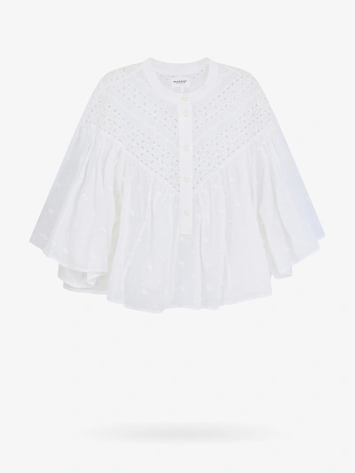 Shop Isabel Marant Étoile Isabel Marant Etoile Woman Safi Woman White Shirts