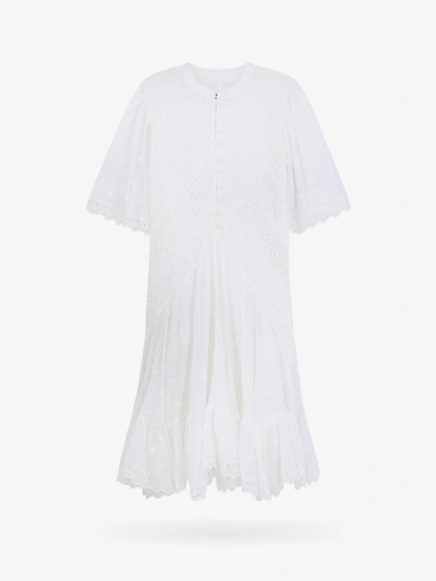 Shop Isabel Marant Étoile Marant Etoile Woman Slayae Woman White Dresses