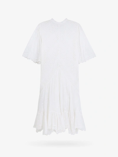 Shop Isabel Marant Étoile Marant Etoile Woman Slayae Woman White Dresses