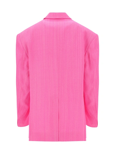 Shop Jacquemus Women Blazer Jacket In Pink