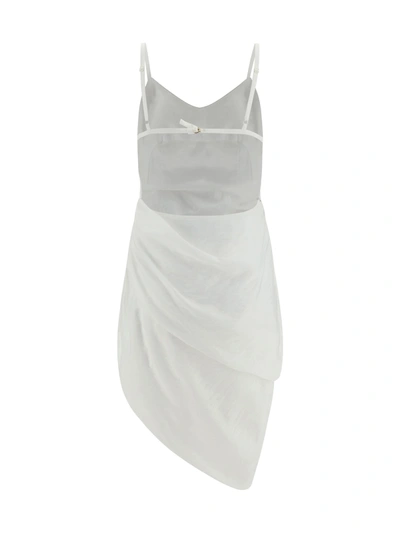 Shop Jacquemus Women La Robe Saudade Dress In White