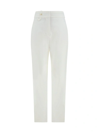 Shop Jacquemus Women Le Pantalon Tibau Pants In White