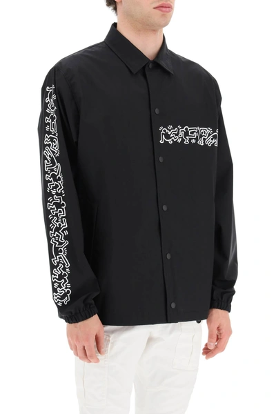 Shop Junya Watanabe Keith Haring Overshirt Jacket Men In Black