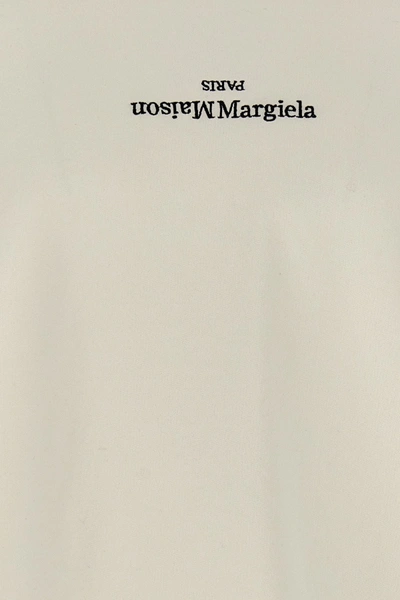 Shop Maison Margiela Men Logo Hoodie In White