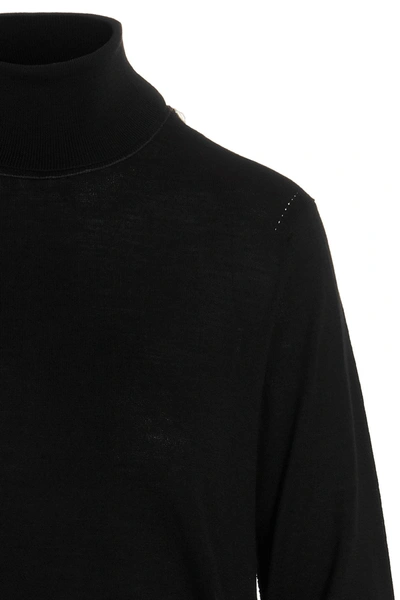 Shop Maison Margiela Women High Neck Sweater In Black