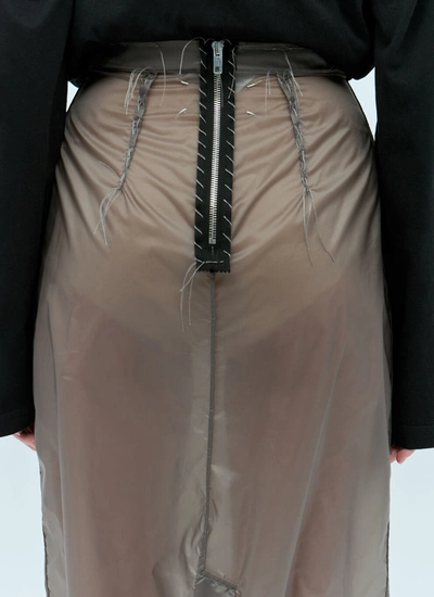 Shop Maison Margiela Women Inside Out Skirt In Gray