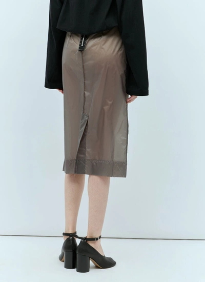 Shop Maison Margiela Women Inside Out Skirt In Gray