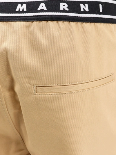 Shop Marni Man Trouser Man Beige Pants In Cream