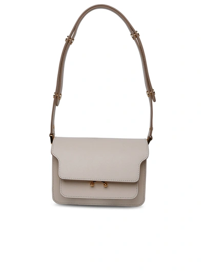 Shop Marni Woman  Ivory Leather Bag In Cream