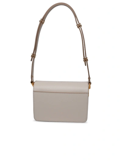 Shop Marni Woman  Ivory Leather Bag In Cream