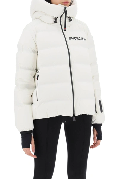 Shop Moncler Grenoble Suisses Short Down Jacket Women In White