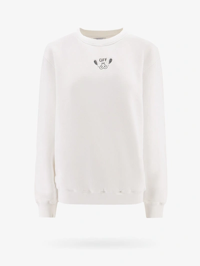 Shop Off-white Off White Woman Sweatshirt Woman White Sweatshirts
