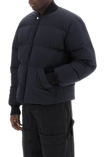 Shop Off-white Arrow Short Puffer Jacket Men In Black