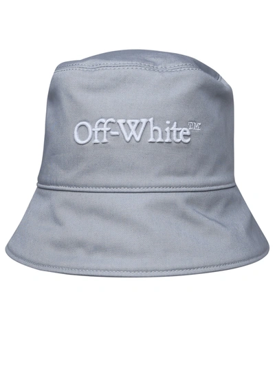 Shop Off-white Woman  Ice Cotton Hat In Blue