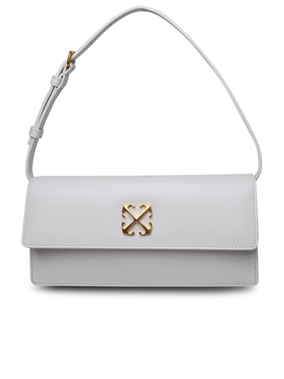 Shop Off-white Woman  White Leather Bag