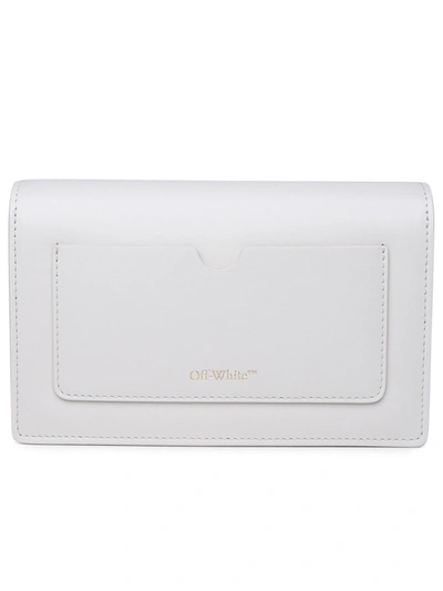 Shop Off-white White Leather Bag Woman