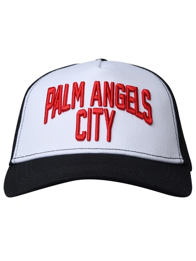 Shop Palm Angels Hat In Black Cotton Blend Man