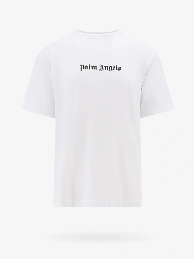 Shop Palm Angels Man T-shirt Man White T-shirts