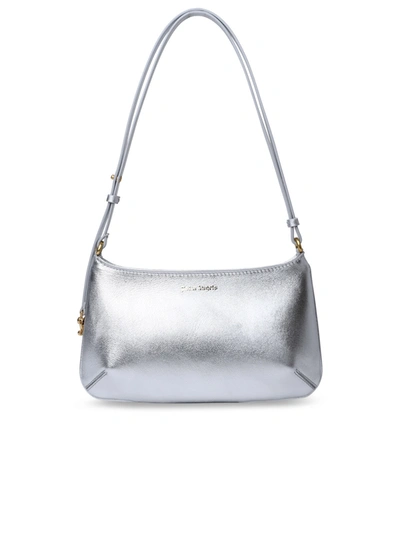 Shop Palm Angels 'giorgina' Silver Leather Bag Woman