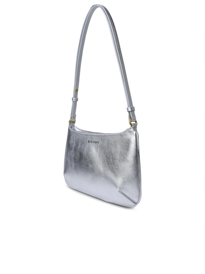 Shop Palm Angels Woman  'giorgina' Silver Leather Bag