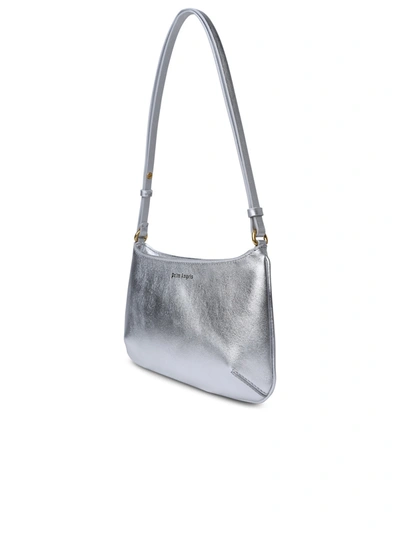 Shop Palm Angels 'giorgina' Silver Leather Bag Woman