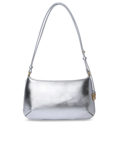Shop Palm Angels 'giorgina' Silver Leather Bag Woman