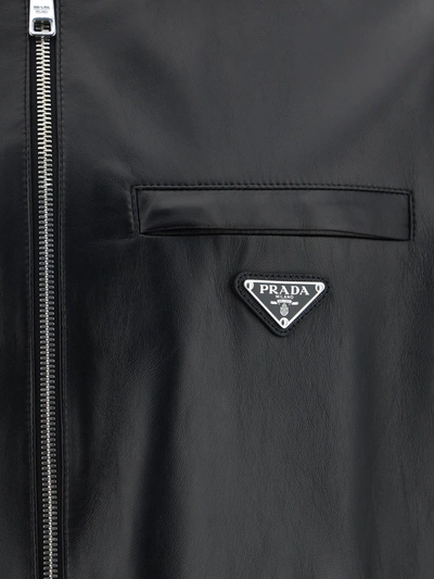 Shop Prada Men Jacket In Black