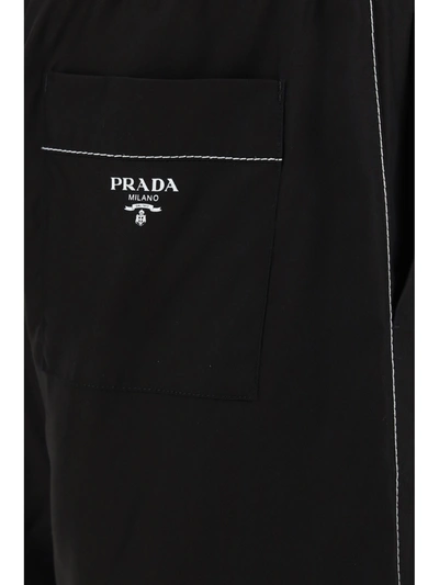 Shop Prada Men Shorts In Black