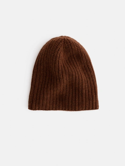 Alex Mill Cashmere Beanie In Chocolate