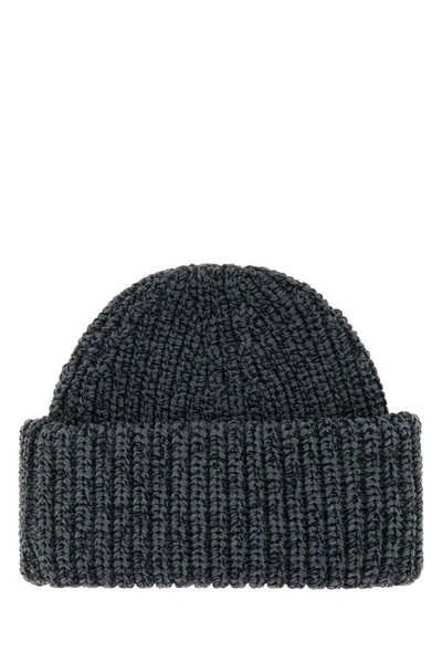 Shop Prada Woman Two-tone Polyester Beanie Hat In Multicolor