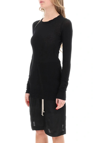 Shop Rick Owens Long-sleeved T-shirt Women In Black
