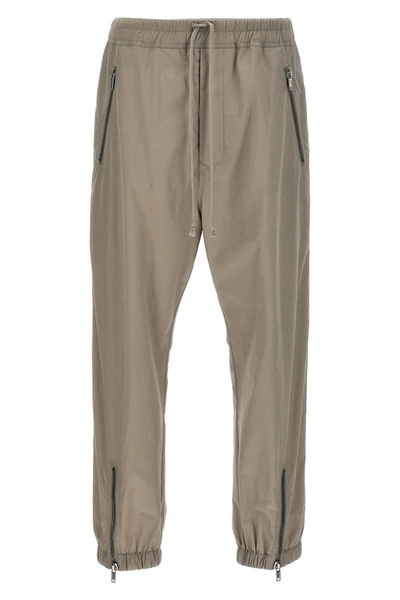 Shop Rick Owens Men 'tecuatl Track' Pants In Cream