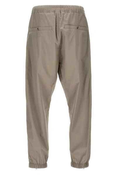 Shop Rick Owens Men 'tecuatl Track' Pants In Cream
