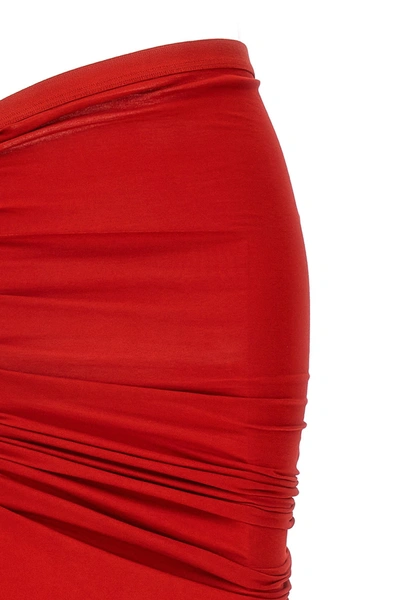 Shop Rick Owens Women 'edfu' Skirt In Red