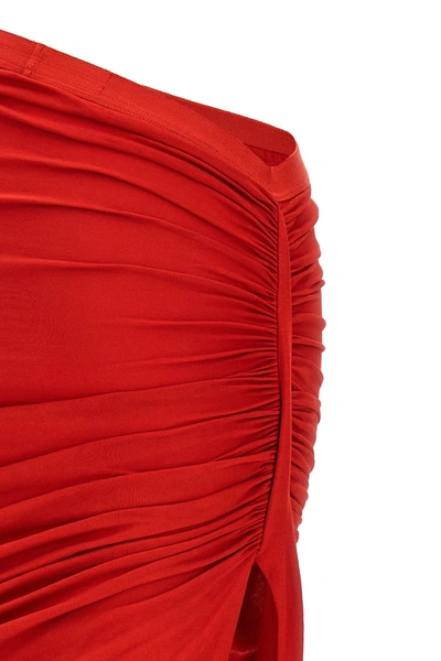 Shop Rick Owens Women 'edfu' Skirt In Red