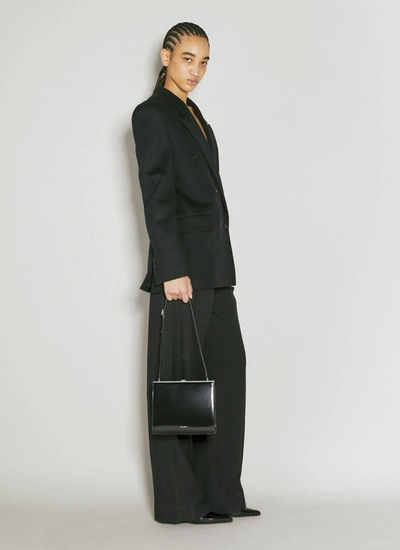 Shop Saint Laurent Women Le Anne-marie Shoulder Bag In Black