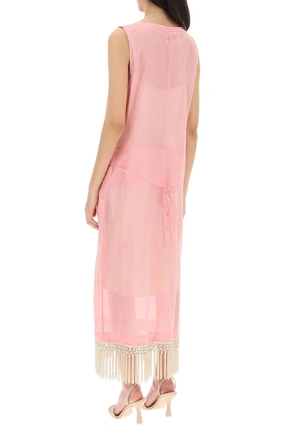 Shop Saks Potts 'stanni' Cotton And Silk Dress Women In Pink