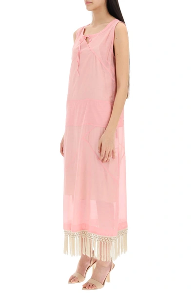 Shop Saks Potts 'stanni' Cotton And Silk Dress Women In Pink