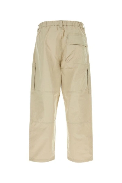 Shop Stone Island Man Sand Cotton Pant In Brown